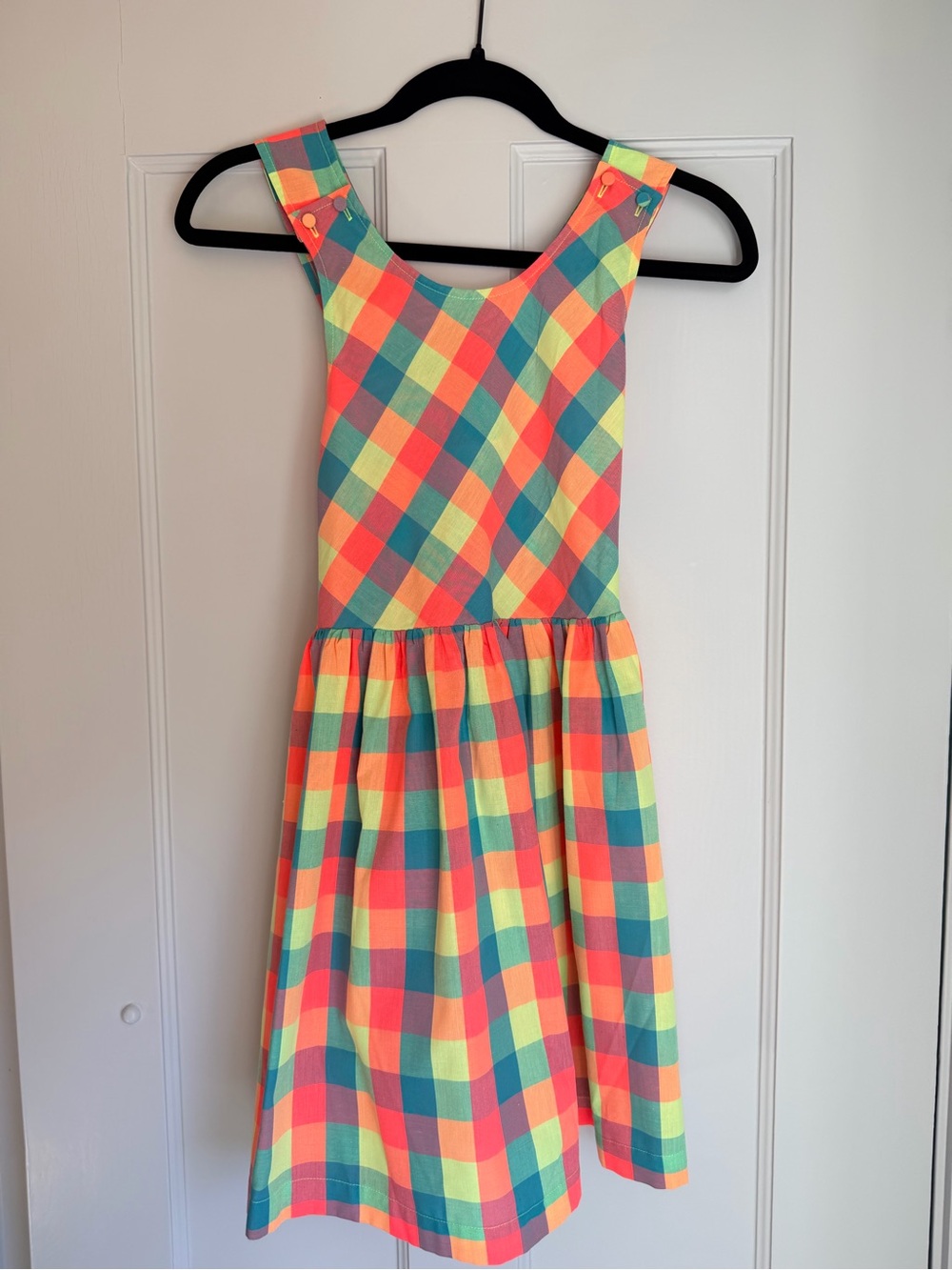 Hunter Bell Girls Multicolor Plaid Check Dress – Size 11/12